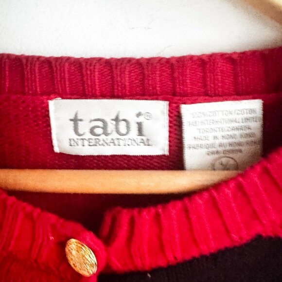 Tabi International Christmas Sweater Cardigan Holiday L - Picture 3 of 7